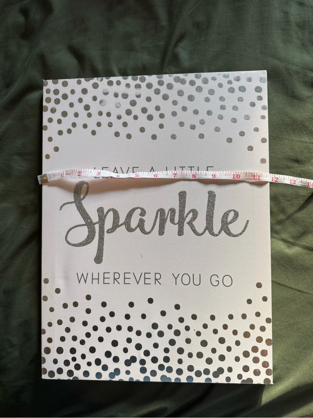 Leave A Little Sparkle Silver Wall Art